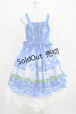画像3: Neverland Lolita（海外ロリータブランド） / Lakeside Castleジャンパースカート Free ブルー H-25-04-10-1002-GO-OP-NS-ZH