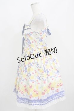画像2: BABY,THE STARS SHINE BRIGHT / Cheerful Lemon柄ジャンパースカートI Free 生成/紺 H-25-04-10-1021-BA-OP-NS-ZH