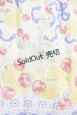 画像4: BABY,THE STARS SHINE BRIGHT / Cheerful Lemon柄ジャンパースカートI Free 生成/紺 H-25-04-10-1021-BA-OP-NS-ZH