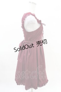 画像2: Ozz Croce / 薔薇刺繍ジャンパースカート  エンジ H-25-04-10-001-OO-OP-KB-ZH