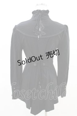 画像3: Rozen Kavalier / カメオジャボ付スタンドカラーブラウス  黒 H-25-04-10-014-OO-BL-KB-ZH
