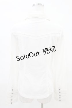 画像2: Rozen Kavalier / エンブレム刺繍ピンタックブラウス  白 H-25-04-10-015-OO-BL-KB-ZH