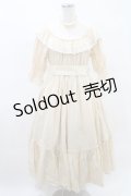 Sheglit / 紫陽花のレースドレス M アイボリー H-25-04-10-002-EL-OP-KB-ZH