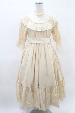 画像1: Sheglit / 紫陽花のレースドレス M アイボリー H-25-04-10-002-EL-OP-KB-ZH