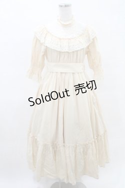 画像1: Sheglit / 紫陽花のレースドレス M アイボリー H-25-04-10-002-EL-OP-KB-ZH