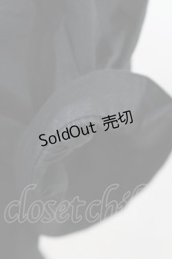 画像3: PEACE NOW / フリル丸襟パフスリーブブラウス  黒 H-25-04-10-016-PU-BL-KB-ZH