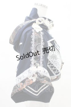 画像2: Ozz oneste / 巫祭神装ショートパーカー  紺×白 H-25-04-10-020-OO-TO-KB-ZH