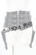 Rozen Kavalier / ポケットフラップ付コルセット  黒 H-25-04-10-024-OO-ZA-KB-ZH
