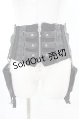 Rozen Kavalier / ポケットフラップ付コルセット  黒 H-25-04-10-024-OO-ZA-KB-ZH