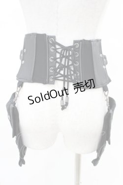画像3: Rozen Kavalier / ポケットフラップ付コルセット  黒 H-25-04-10-024-OO-ZA-KB-ZH