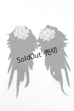 画像1: MR corset / WING CLIP  黒 H-25-04-10-026-PU-ZA-KB-ZH