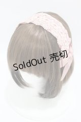 m petit by misako / レースリボンカチューシャ  ピンク H-25-04-11-039-LO-AC-NS-ZH