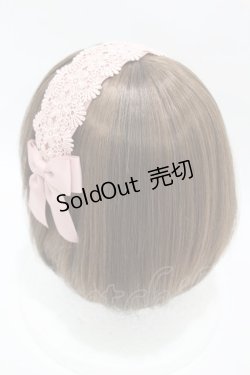 画像2: m petit by misako / レースリボンカチューシャ  ピンク H-25-04-11-039-LO-AC-NS-ZH