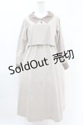 Maison de FLEUR Petite Robe canone / 礼拝に向かうワンピース M Beige H-25-04-11-003-EL-OP-NS-ZH