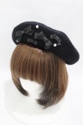 m petit by misako / AMミニリボンバスクベレー  ブラック H-25-04-11-043-LO-AC-NS-ZH