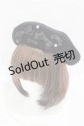 m petit by misako / AMミニリボンバスクベレー  ブラック H-25-04-11-043-LO-AC-NS-ZH