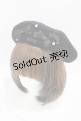 m petit by misako / AMミニリボンバスクベレー  ブラック H-25-04-11-043-LO-AC-NS-ZH
