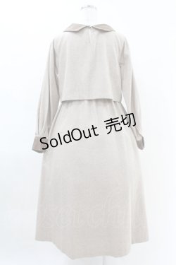 画像2: Maison de FLEUR Petite Robe canone / 礼拝に向かうワンピース M Beige H-25-04-11-003-EL-OP-NS-ZH