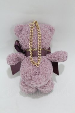 画像2: Maison de FLEUR / 渋谷ヒカリエShinQs店限定ベアチャーム【plaisir】  ラベンダー H-25-04-11-053-LO-ZA-NS-ZH