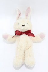 Maison de FLEUR / くたくたうさぎさんポーチ  アイボリー/レッド H-25-04-11-059-LO-ZA-NS-ZH