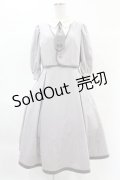 Maison de FLEUR Petite Robe canone / 才女のあなたとネクタイワンピース M Gray H-25-04-11-004-EL-OP-NS-ZH