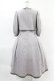 画像2: Maison de FLEUR Petite Robe canone / 才女のあなたとネクタイワンピース M Gray H-25-04-11-004-EL-OP-NS-ZH (2)