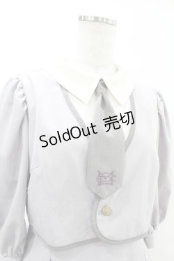 画像4: Maison de FLEUR Petite Robe canone / 才女のあなたとネクタイワンピース M Gray H-25-04-11-004-EL-OP-NS-ZH