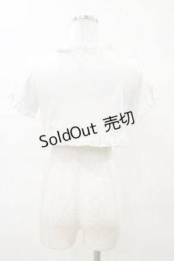画像2: PUTUMAYO / 黒猫刺繍フリルボレロ  白 H-25-04-11-1005-PT-TO-KB-ZH