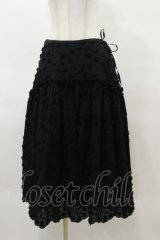 Jane Marple / Cut flower lace dress skirt  ブラック H-25-04-11-1046-JM-SK-KB-ZH