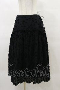 Jane Marple / Cut flower lace dress skirt  ブラック H-25-07-17-1024-JM-SK-KB-ZH