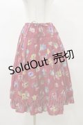 Jane Marple / Flower marketのダブルスカート  ローズ H-25-04-11-1047-JM-SK-KB-ZH