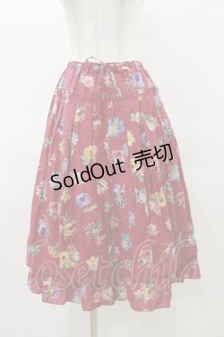 画像1: Jane Marple / Flower marketのダブルスカート  ローズ H-25-04-11-1047-JM-SK-KB-ZH