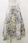 Jane Marple Dans Le Salon / Jardin Des Fleursのドレススカート  ミント H-25-04-11-1049-JM-SK-KB-ZH