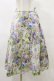 画像1: Jane Marple Dans Le Salon / Jardin Des Fleursのドレススカート  ミント H-25-04-11-1049-JM-SK-KB-ZH (1)
