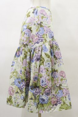 画像3: Jane Marple Dans Le Salon / Jardin Des Fleursのドレススカート  ミント H-25-04-11-1049-JM-SK-KB-ZH