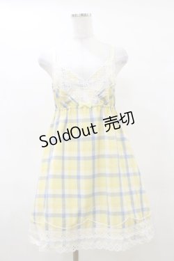 画像1: MILK / シャボンDOLLワンピース  イエロー H-25-04-11-1051-ML-OP-KB-ZH