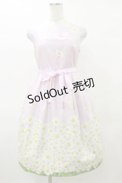 画像1: MILK / Daisy field LADY ドレス Free ピンク H-25-04-11-1057-ML-OP-KB-ZH