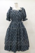 Melody BasKet / Little dot heartワンピース M ネイビー H-25-04-11-1066-LO-OP-KB-ZH