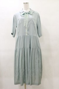 Jane Marple Dans Le Salon / ダブルカラーサリバンドレス  ミントブルー H-25-04-11-1071-JM-OP-KB-ZH