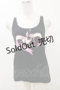 PEACE NOW / プリントタンク  黒 H-25-04-11-1010-PU-TO-KB-ZH