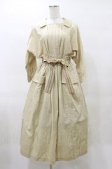 Jane Marple / フレンチロゴリボンタブリエドレス  ライトベージュ H-25-04-11-1074-JM-OP-KB-ZH