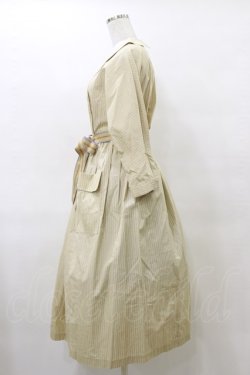 画像3: Jane Marple / フレンチロゴリボンタブリエドレス  ライトベージュ H-25-04-11-1074-JM-OP-KB-ZH