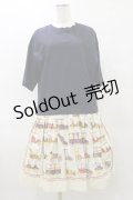 Jane Marple Dans Le Salon / London to Brighton Layered OP Free ネイビー/オフ H-25-04-11-1075-JM-OP-KB-ZH
