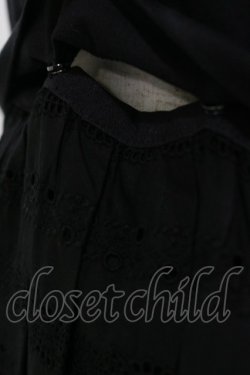 画像4: Jane Marple / ヴィンテージストライプレースコラボレーションドレス  ブラック×ブラック H-25-04-11-1076-JM-OP-KB-ZH