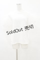 Candy Stripper / VOLUME SLEEVE   オフホワイト H-25-04-11-1013-PU-TO-KB-ZH