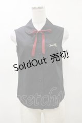 MILK / スリーブレスシャツ  ブラック H-25-04-11-1016-ML-BL-KB-ZH