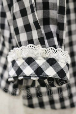 画像3: MILK / ベリーギンガムブラウス  黒 H-25-04-11-1017-ML-BL-KB-ZH