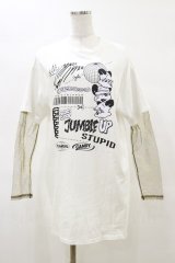 Candy Stripper / FROOTLOOP LAYEREDワンピース  白 H-25-04-11-1023-PU-OP-KB-ZH