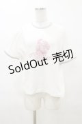 Candy Stripper / SPRY ROMP CANDY RINGER Tシャツ 2 白 H-25-04-11-1024-PU-TO-KB-ZH