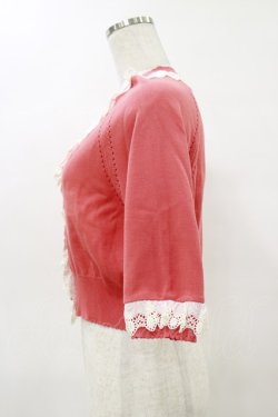 画像3: Jane Marple / レーストリミングニットボレロ  マンダリン H-25-04-11-1027-JM-TO-KB-ZH